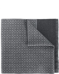 Sciarpa di lana grigio scuro di Salvatore Ferragamo