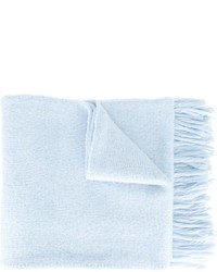 Sciarpa di lana lavorata a maglia azzurra di AMI Alexandre Mattiussi