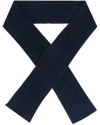 Sciarpa di lana lavorata a maglia blu scuro di A.P.C.