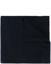 Sciarpa di lana lavorata a maglia blu scuro di Dolce & Gabbana