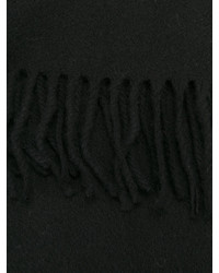 Sciarpa di lana lavorata a maglia nera di Pringle