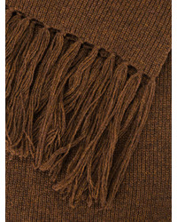 Sciarpa di lana marrone di AMI Alexandre Mattiussi
