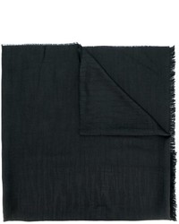 Sciarpa di lana nera di Lanvin
