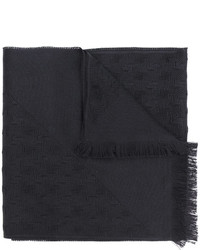 Sciarpa di lana nera di Versace