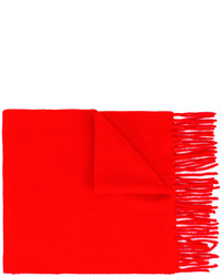 Sciarpa di lana rossa di AMI Alexandre Mattiussi