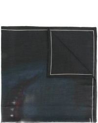 Sciarpa di lana stampata nera di Givenchy