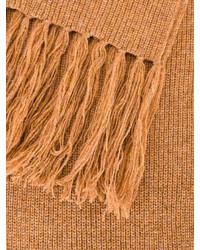 Sciarpa di lana terracotta di AMI Alexandre Mattiussi