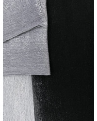 Sciarpa di lana tessuta grigia di Jil Sander