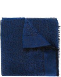 Sciarpa di lino blu scuro