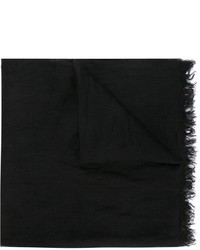 Sciarpa di lino nera