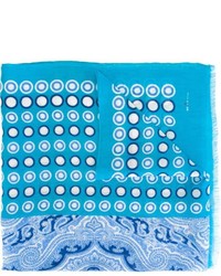 Sciarpa di lino stampata acqua