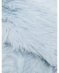 Sciarpa di pelliccia azzurra di Yves Salomon