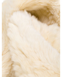 Sciarpa di pelliccia bianca di Yves Salomon