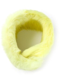 Sciarpa di pelliccia gialla
