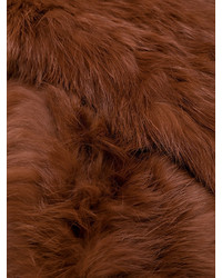 Sciarpa di pelliccia marrone di Yves Salomon