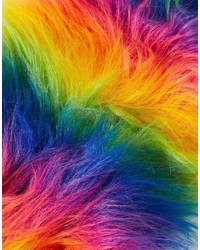 Sciarpa di pelliccia multicolore