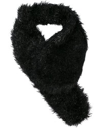 Sciarpa di pelliccia nera di Simone Rocha