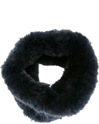 Sciarpa di pelliccia nera di Yves Salomon