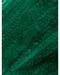 Sciarpa di pelliccia verde di Yves Salomon