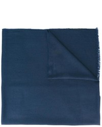 Sciarpa di seta blu scuro di Lanvin