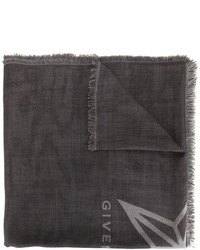 Sciarpa di seta con stelle grigio scuro di Givenchy