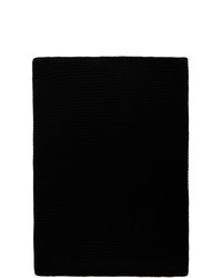 Sciarpa di seta lavorata a maglia nera