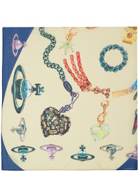 Sciarpa di seta stampata azzurra di Vivienne Westwood