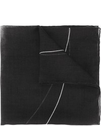Sciarpa di seta stampata nera di Givenchy