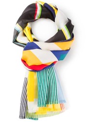 Sciarpa geometrica multicolore di Pierre Louis Mascia