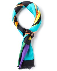 Sciarpa geometrica multicolore di Pierre Louis Mascia