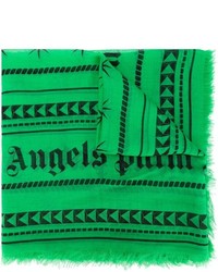Sciarpa geometrica verde di Palm Angels