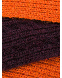 Sciarpa lavorata a maglia arancione di Barena