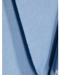 Sciarpa lavorata a maglia azzurra di VERSACE JEANS COUTURE