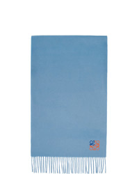 Sciarpa lavorata a maglia azzurra di Loewe