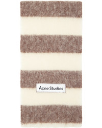 Sciarpa lavorata a maglia beige di Acne Studios