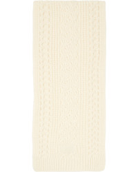 Sciarpa lavorata a maglia bianca di Kenzo