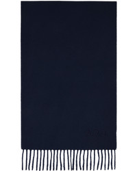 Sciarpa lavorata a maglia blu scuro di A.P.C.