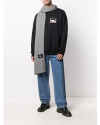 Sciarpa lavorata a maglia grigia di Calvin Klein Jeans