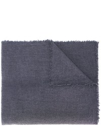 Sciarpa lavorata a maglia grigio scuro di Faliero Sarti