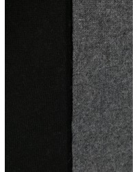 Sciarpa lavorata a maglia grigio scuro di Moschino