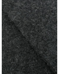 Sciarpa lavorata a maglia grigio scuro di Roberto Collina