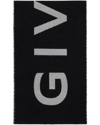 Sciarpa lavorata a maglia nera e bianca di Givenchy
