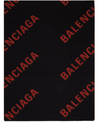 Sciarpa lavorata a maglia nera di Balenciaga