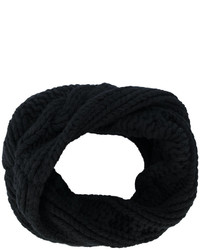Sciarpa lavorata a maglia nera di Balmain