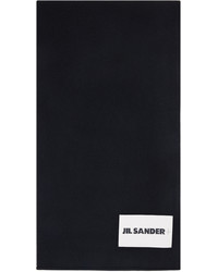 Sciarpa lavorata a maglia nera di Jil Sander