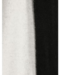 Sciarpa lavorata a maglia nera di Moschino