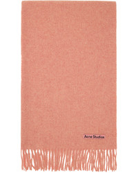 Sciarpa lavorata a maglia rosa di Acne Studios