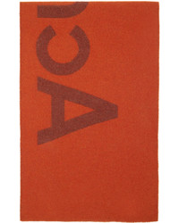 Sciarpa lavorata a maglia rossa di Acne Studios