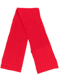 Sciarpa lavorata a maglia rossa di MCQ