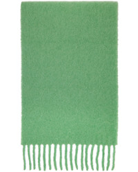 Sciarpa lavorata a maglia verde di Marni